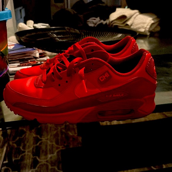 fire red Nike air made limit addition.